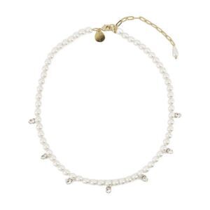 SIMONE ROCHA Faux Pearl and Crystal Droplet Necklace Women PEARLCRYSTAL